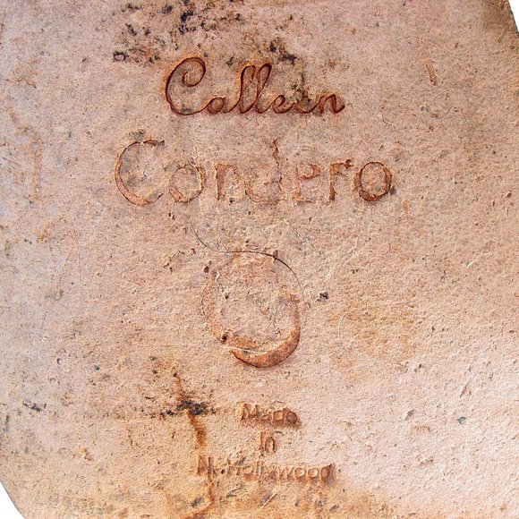 CALLEEN CORDERO Los Angeles $740 Handmade Studded Carved Heel Boots Women's 7.5 - Picture 7 of 7